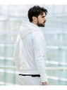 【SALE/30%OFF】1PIU1UGUALE3 RELAX 1PIU1UGUALE3 RELAX ジャージーラインフーディー シフォン トップス パーカー・フーディー ホワイト ブラック【RBA_E】【送料無料】
