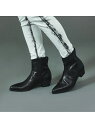 5351POUR LES HOMMES ハイヒール ポインテッド サイドジップ ブーツ ゴーサンゴーイチプールオム シューズ・靴 ブーツ ブラック【送料無料】