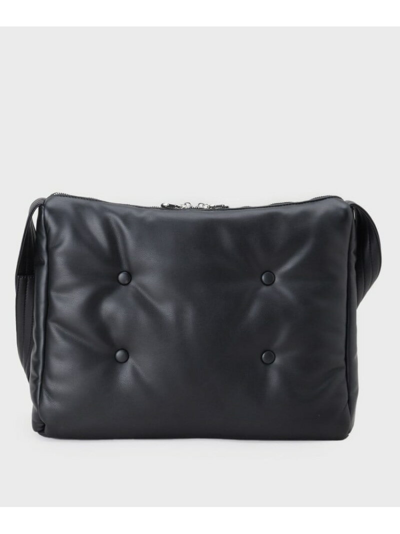 tk.TAKEO KIKUCHI クッションショルダーバッグ ティーケータケオキクチ バッグ ショルダーバッグ ブラック ベージュ【送料無料】