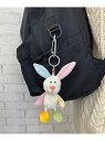 NICI NICI キーリング/レインボーラビット 10cm アントレスクエア ファッション雑貨 チャーム・キーチェーン