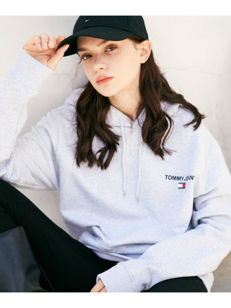 【SALE／40%OFF】TOMMY JEANS 【オンライン限定】バックロゴフーディ トミーヒルフィガー トップス パーカー・フーディー グレー ネイビー【RBA_E】【送料無料】