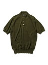 BEAMS PLUS ヘンプ ニットポロシャツ 25SS ビームス メン トップス ポロシャツ グリーン ネイビー ベージュ ブラック グレー【送料無料】