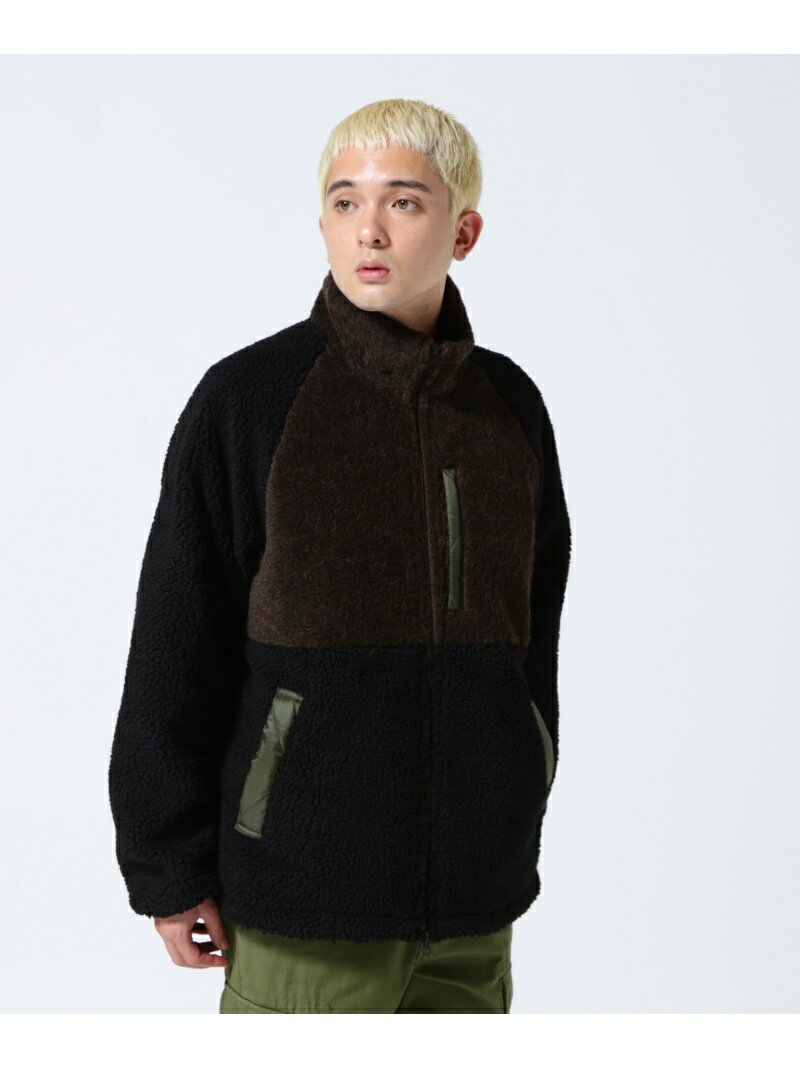 ショット ボアコート メンズ 【SALE／60%OFF】Schott PERFECTO BOA FLEECE JKT/パーフェクトボアフリースジャケット ショット ジャケット・アウター ブルゾン・ジャンパー グリーン ベージュ【RBA_E】【送料無料】