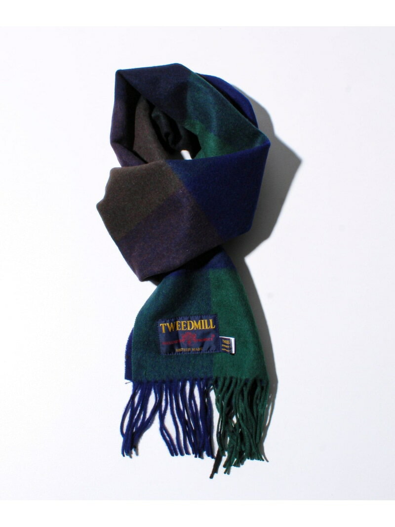 楽天Rakuten Fashion MenGLOSTER 【TWEED MILL/ツイードミル】ウールチェックストール25 フレディ アンド グロスター ファッション雑貨 マフラー・ストール・ネックウォーマー ベージュ ネイビー ブルー イエロー グリーン グレー ブラック【送料無料】