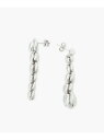 agnes b. FEMME H925 チェーン ピアス "Iconic - Hollow Silver Chain" アニエスベー アクセサリー・腕時計 ピアス シルバー【送料無料】