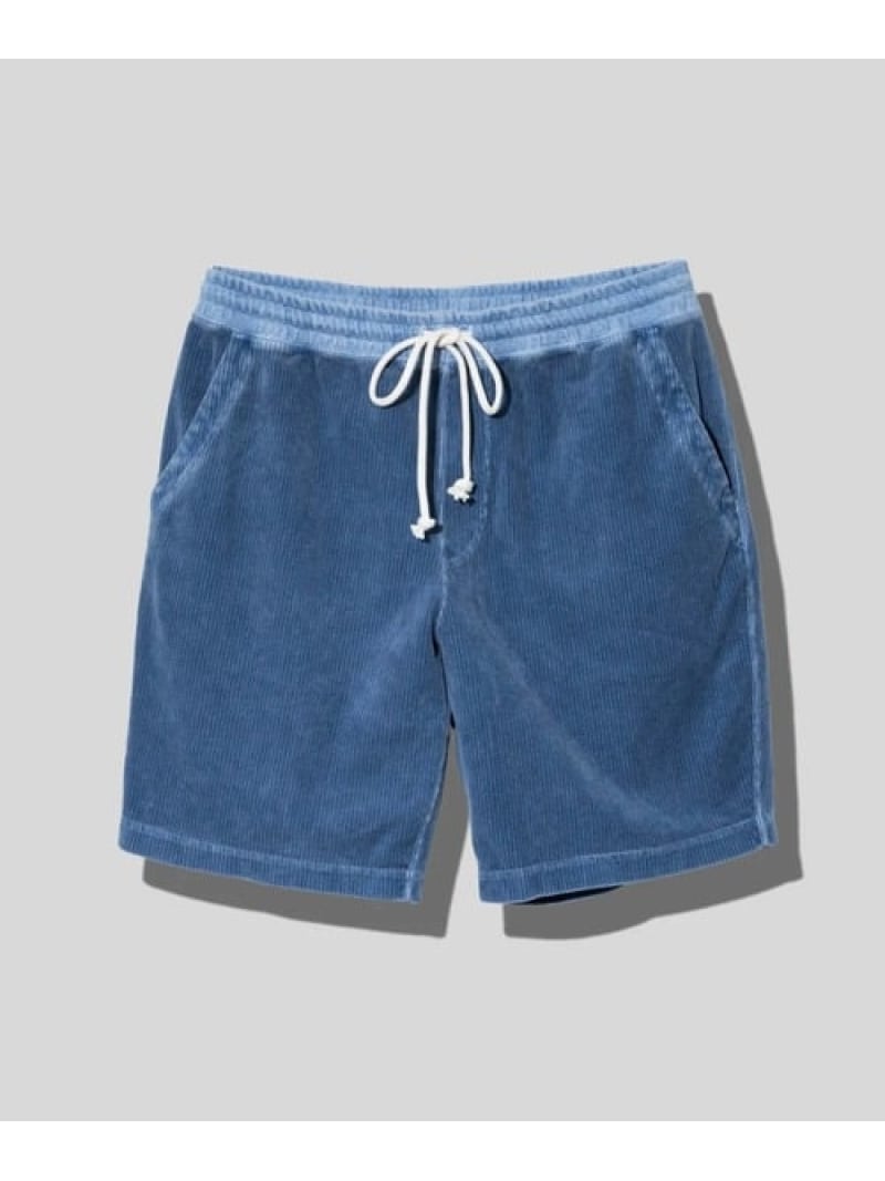 Good On GOOD ON/グッドオン KNIT CORDUROY SHORTS (MENS) ゴースローキャラバン パンツ その他のパンツ ブルー イエロー ブラック【送料無料】