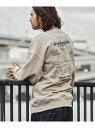 【SALE/57%OFF】Mark Gonzales (M)Mark Gonzales/MGO-23103 バックプリントクルーネックプルオーバー シフォン トップス スウェット・トレーナー グレー ブルー ホワイト ベージュ ブラック【RBA_E】【送料無料】