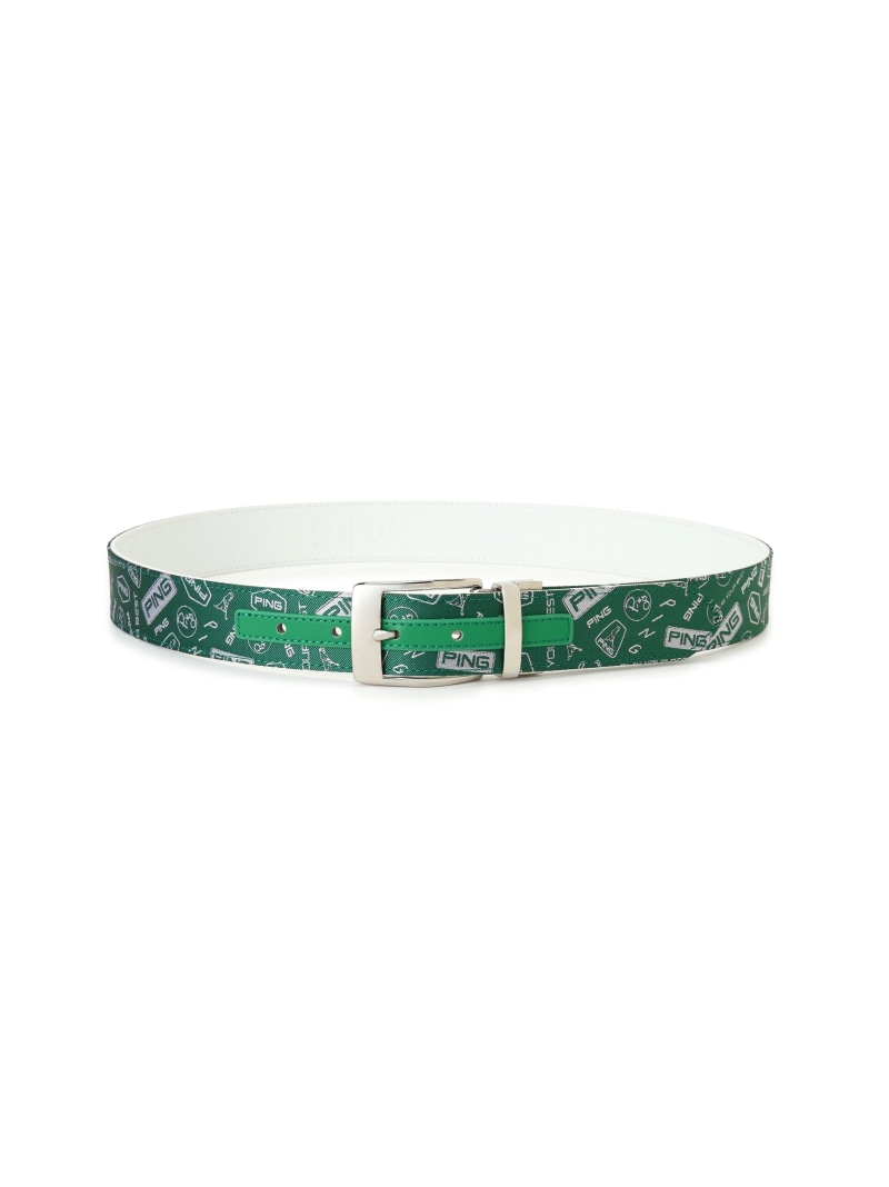 PING APPAREL 総柄ジャカード リバーシブルベルト <ACCESSORIES> (MENS) ピン アパレル ファッション雑貨 ベルト ホワイト ネイビー【送料無料】