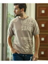 【SALE/50%OFF】1PIU1UGUALE3 RELAX (M)1PIU1UGUALE3 RELAX/USK-23028Wペイズリージャガードクルーネックニット シフォン トップス ニット ネイビー ホワイト ベージュ【RBA_E】【送料無料】