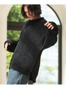 CAMBIO mn3032-Mid Gauge Mole Knit Pullover プルオーバーニット カンビオ トップス ニット ブラック グレー ブラウン...