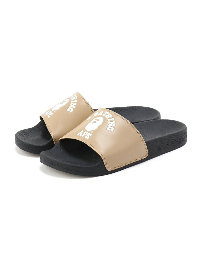 A BATHING APE (M)COLLEGE SLIDE SANDALS M BAPEC ア ベイシング エイプ シューズ・靴 サンダル ベージュ ブラック ブルー グリーン レッド イエロー