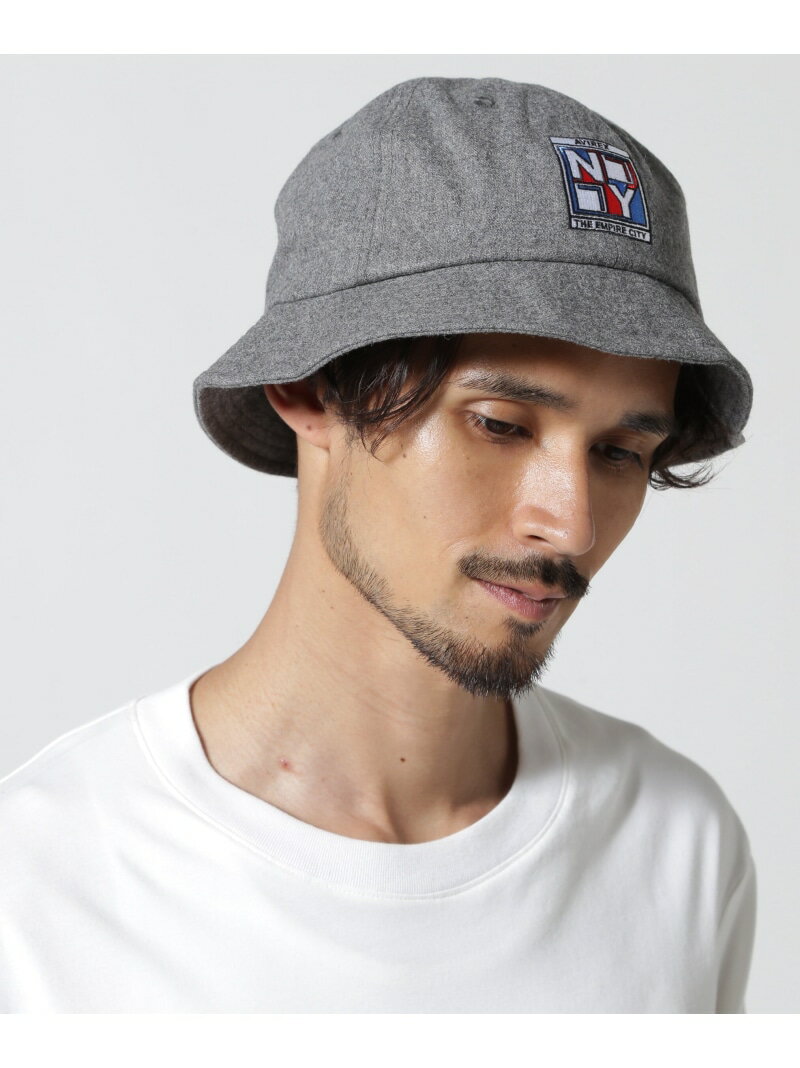 【SALE／30%OFF】AVIREX WAPPEN METRO HAT / ワッペン メトロ ハット / AVIREX / アヴィレックス アヴィレックス 帽子 その他の帽子 グレー ブラック【RBA_E】