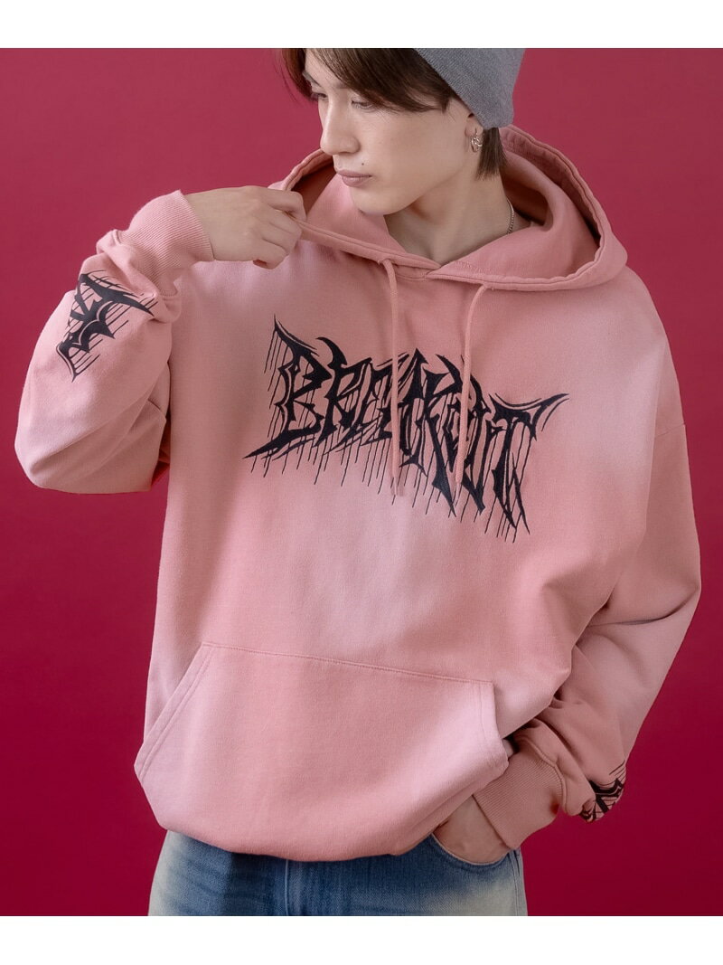 【SALE／25%OFF】improves 長袖 プルパーカー インプローブス トップス パーカー・フーディー ピンク ブラウン ブラック【RBA_E】【送料無料】