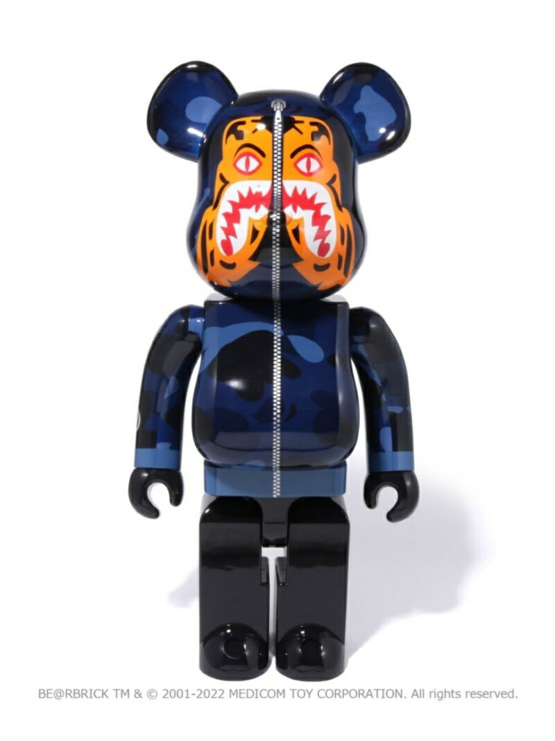 A BATHING APE COLOR CAMO TIGER BE@RBRICK 1000% M ア ベイシング エイプ インテリア・生活雑貨 おもちゃ・ゲーム・フィギュア ブルー パープル レッド【送料無料】