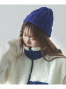 【SALE/25%OFF】improves 畦編みリブニットキャップ インプローブス 帽子 ニット帽・ビーニー パープル イエロー ベージュ ブラック ホワイト...