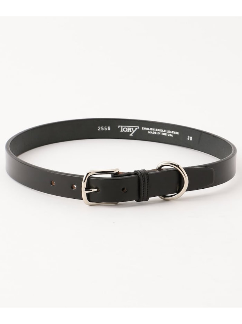 TORY LEATHER D-Ring Buckle Belt フリークスストア ファッション雑貨 ベルト ブラック【送料無料】