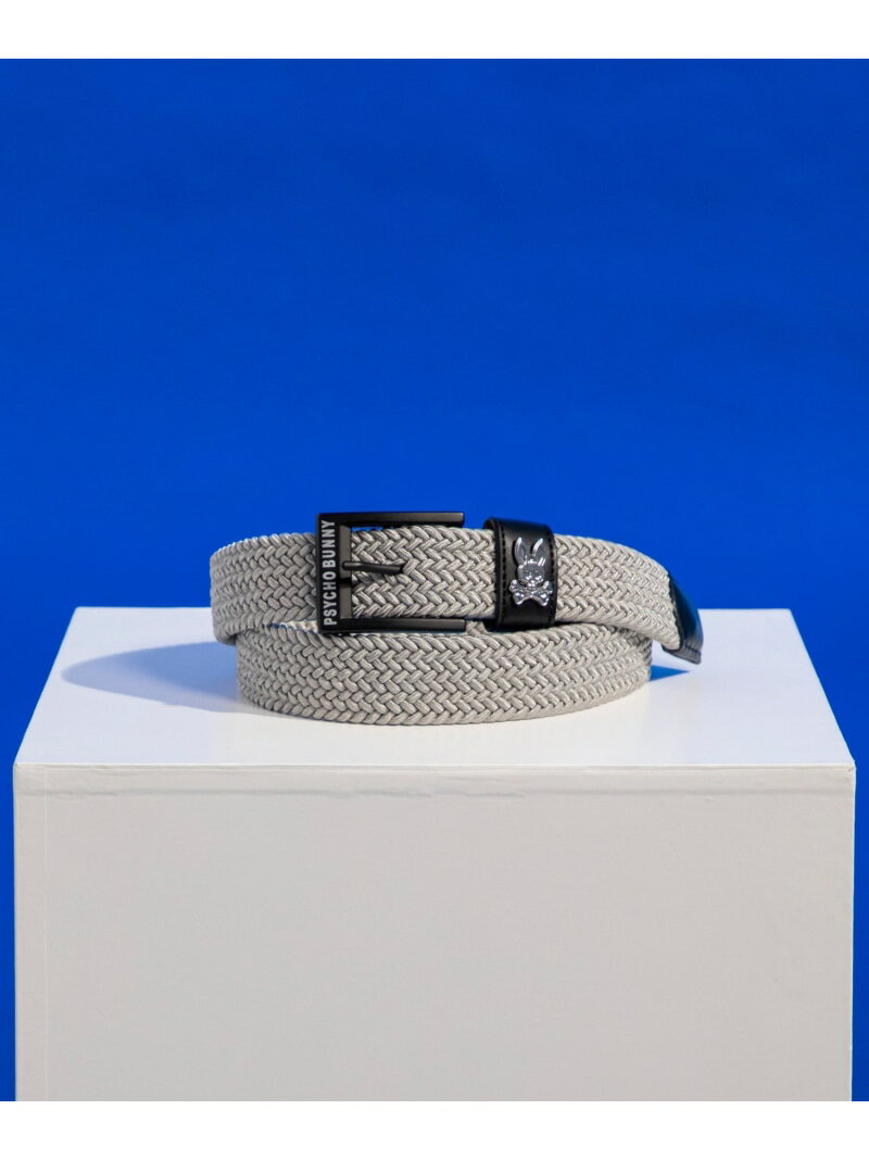 Psycho Bunny [GOLF]ゴムメッシュ ベルト サイコバニー ファッション雑貨 その他のファッション雑貨 ブラック【送料無料】