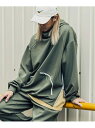 【SALE/50%OFF】inhabitant inhabitant(インハビタント)Lumberjacks Parka シフォン トップス パーカー・フーディー グリーン ブラック【RBA_E】【送料無料】