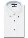 m.f.editorial ノーアイロンストレッチ スタンダードフィット ボタンダウン半袖ニットシャツ 半袖 シャツ メンズ ワイシャツ ビジネス ノーアイロン...