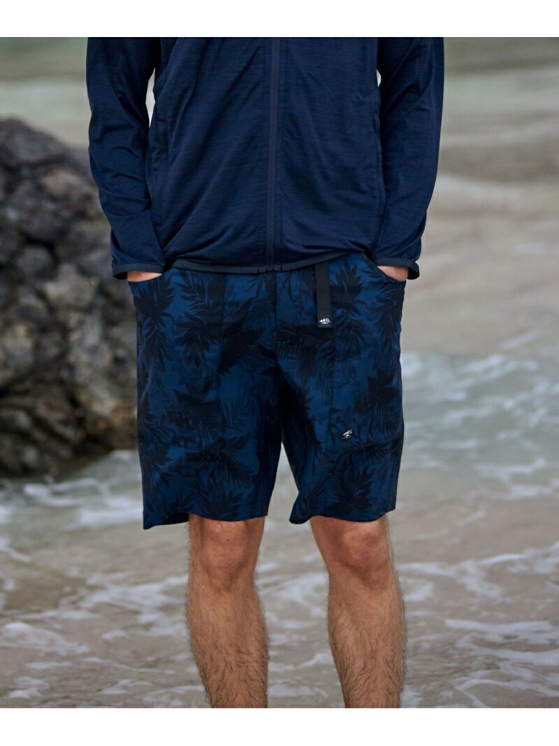 JOSEPH ABBOUD 【UNISEX】軽量/ECO撥水 3Dエンボスリーフショーツ ジョセフアブード パンツ その他のパンツ ブルー グレー ネイビー【送料無料】