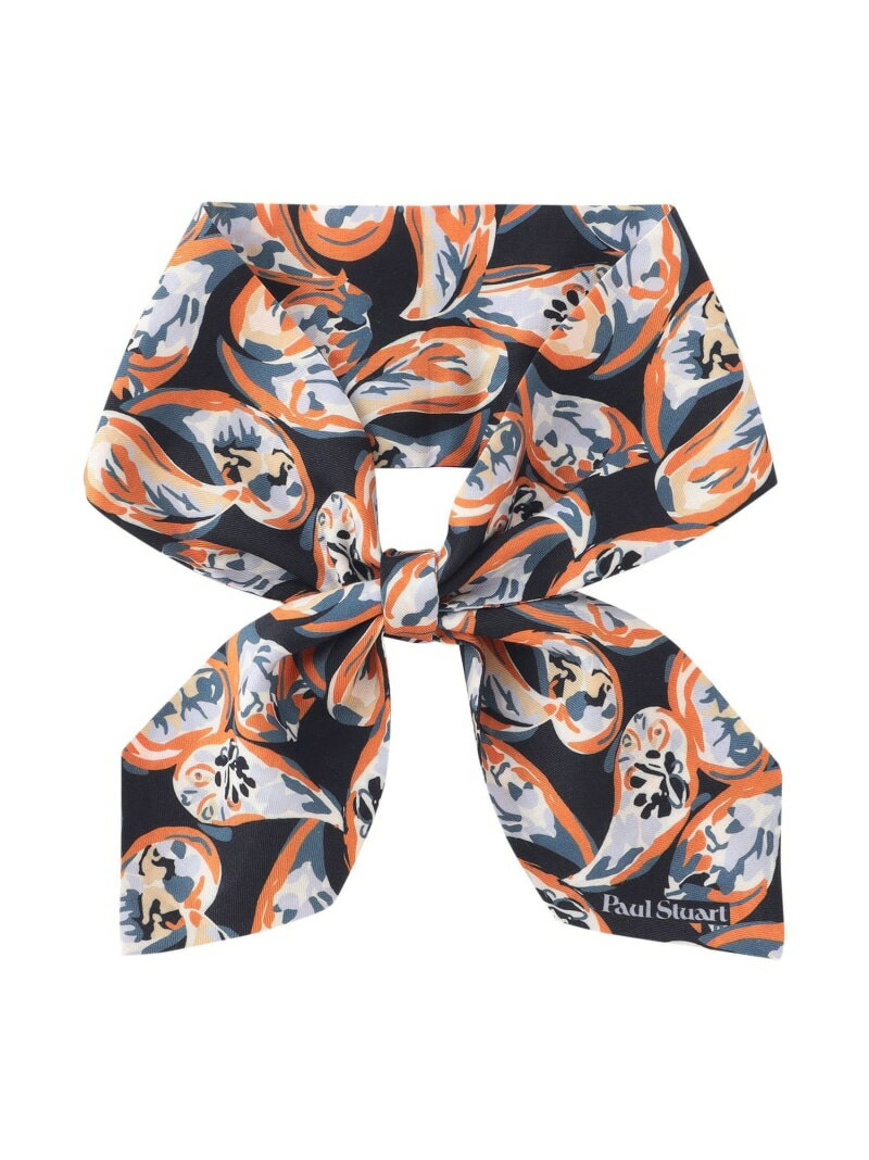 Paul Stuart 【ウォッシャブル】ペイズリー柄プリント クラバッティーノ ポール・スチュアート ファッ..