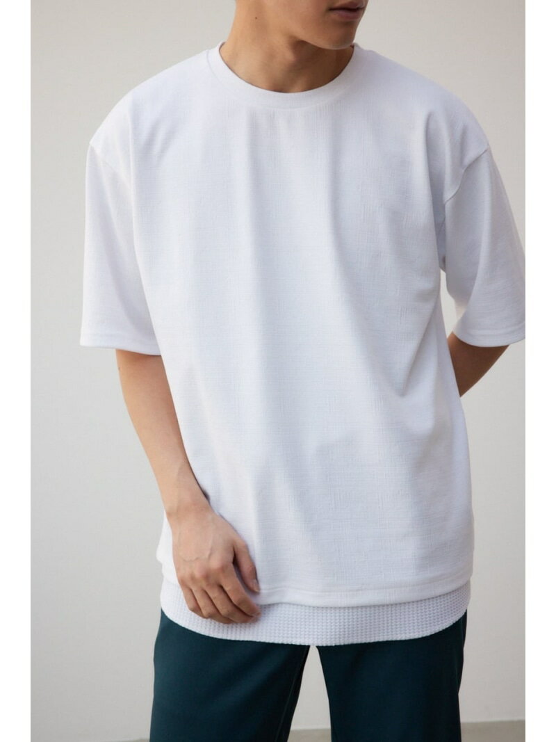 【SALE／50%OFF】AZUL BY MOUSSY フェイクレイヤードトップス アズールバイマウジー トップス カットソー・Tシャツ グレー ブラック ブルー ホワイト【RBA_E】