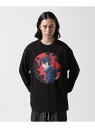 【SALE/50%OFF】LHP F-LAGSTUF-F×NARUTO-ナルト-/フラグスタフ×ナルト/"SASUKE" L/S TEE エルエイチピー トップス カットソー・Tシャツ ホワイト ブラック【RBA_E】【送料無料】