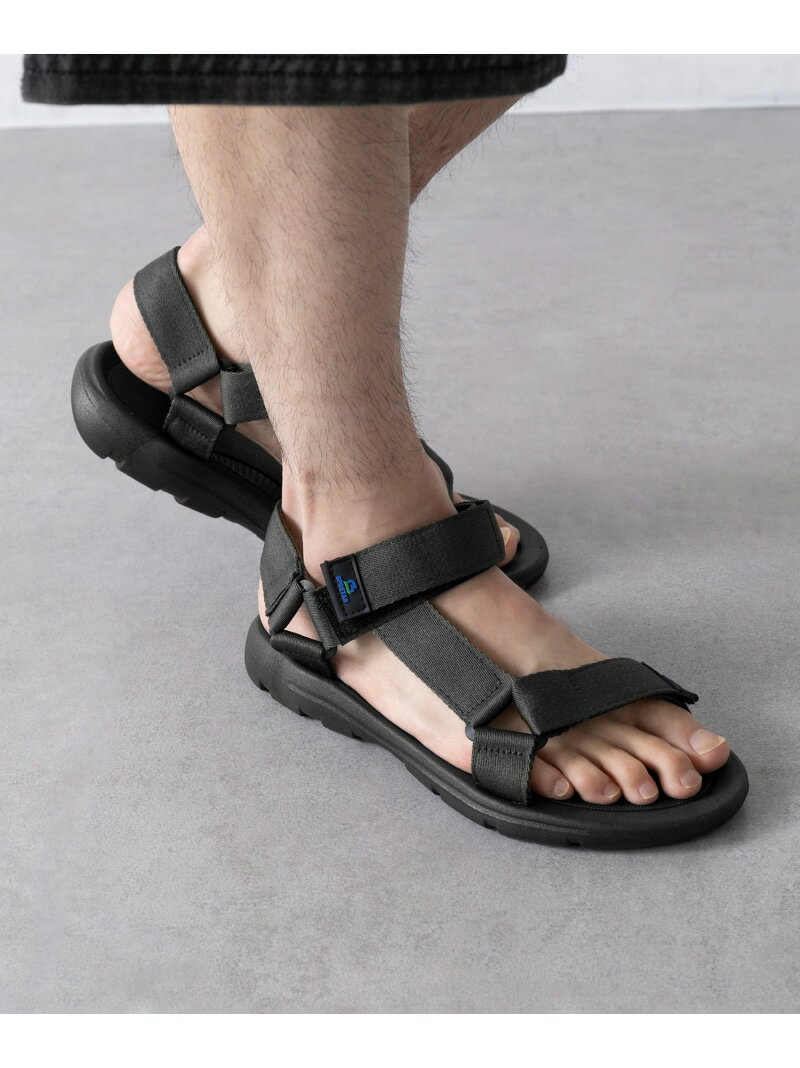 【SALE／40%OFF】MAGASIN DE MODE HAUS HAUS/メンズストラップサンダル KNF127 セットアップセブン シューズ・靴 サンダル ブラック【RBA_E】