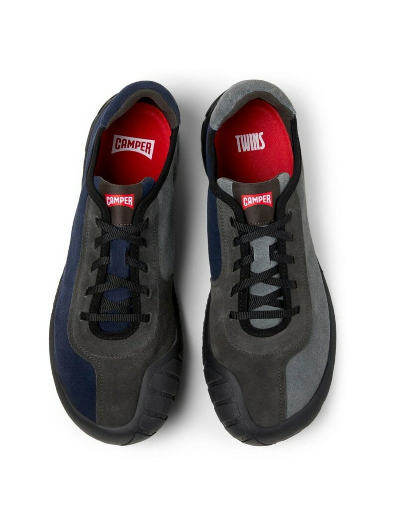 CAMPER [カンペール] TWINS / レザースニーカー カンペール シューズ・靴 スニーカー グレー【送料無料】
