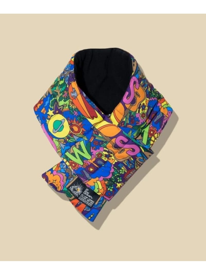 go slow caravan 総柄中綿キルティングマフラー ゴースローキャラバン ファッション雑貨 マフラー・ス..