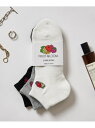 【SALE/8%OFF】FRUIT OF THE LOOM FRUIT OF THE LOOM/底パイル刺繍 くるぶし丈ショートソックス 3足セット 16156400 セットアップセブン 靴下・レッグウェア 靴下【RBA_E】(4)