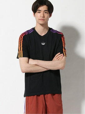 adidas Originals SPRT 3ストライプ Tシャツ / アディダスオリジナルス アディダス カットソー Tシャツ ブラック ホワイト【送料無料】