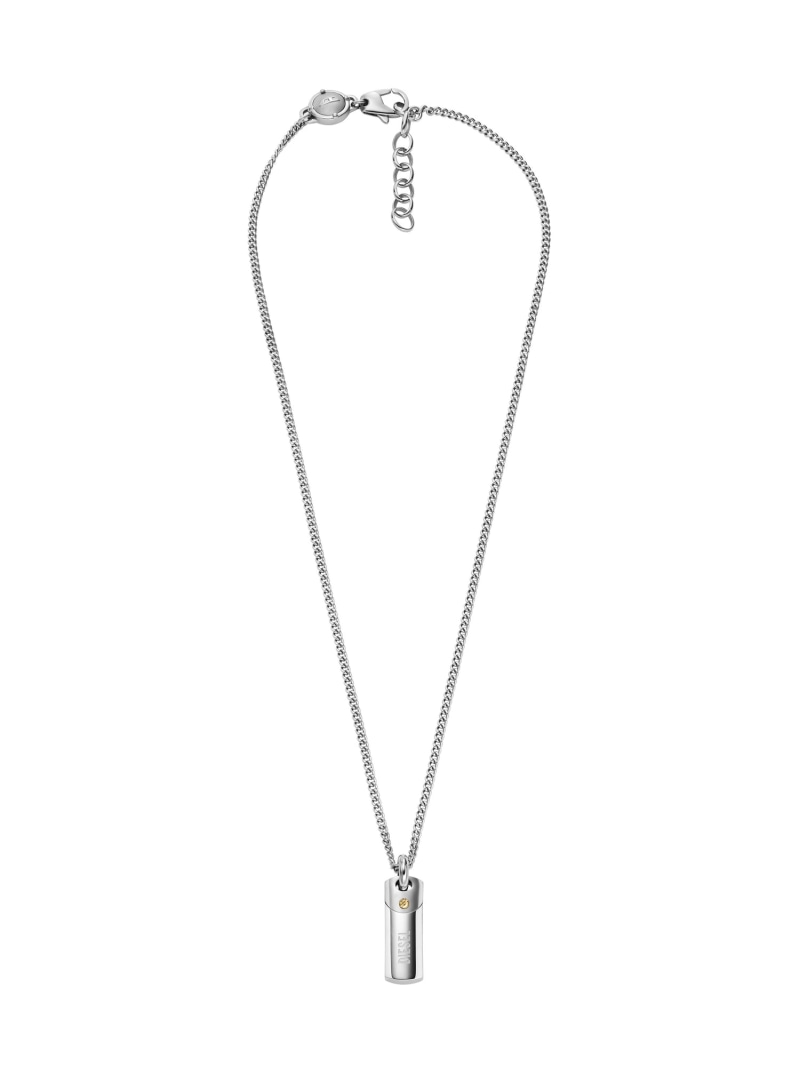 DIESEL ディーゼル アクセサリー メンズ ネックレス DX1116040 ウォッチステーションインターナショナル アクセサリー・腕時計 ネックレス シルバー【送料無料】のサムネイル