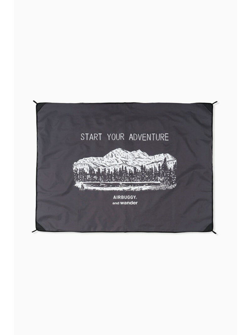 and wander AIRBUGGY * and wander GROUND SHEET アンドワンダー スポーツ・アウトドア用品 アウトドア・レジャー・キャンプ用品 グレー【送料無料】