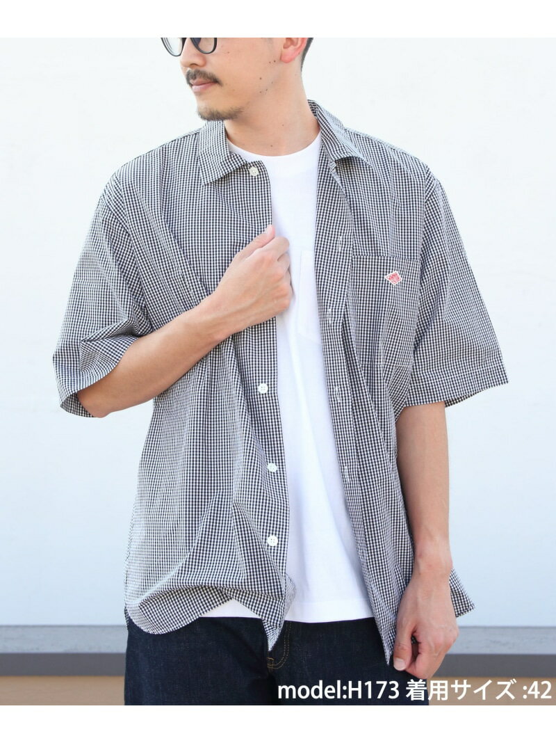 楽天Rakuten Fashion MenDANTON DANTON/（M）WORK SHIRT SHORTSLEEVE ステップス トップス シャツ・ブラウス ブラック ネイビー【送料無料】