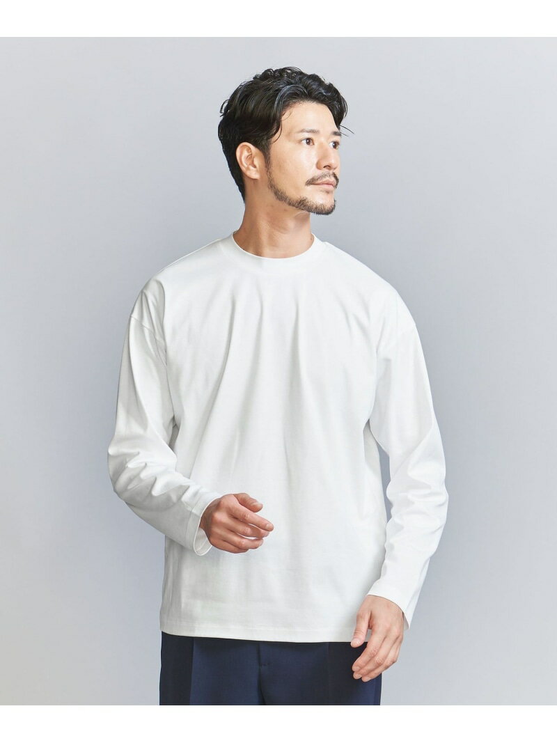 BEAUTY&YOUTH UNITED ARROWS 【WEB限定 WARDROBE SMART】NORITAKE クルーネック リラックス テーパード カットソー ビューティー&ユース ユナイテッドアローズ トップス カットソー・Tシャツ ホワイト グレー ブラック【送料無料】