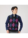 【SALE/9%OFF】BRICK HOUSE by Tokyo Shirts アーガイルニットベスト メンズ BM05I501DM50V00-48 トーキョー...