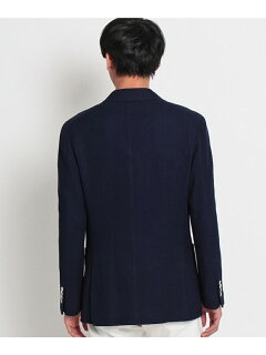 Cotton Raschel Knit Jacket 086-48001: Navy Cotton Raschel Knit Jacket 086-48001: Navy