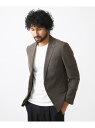 【SALE/40%OFF】MICHEL KLEIN HOMME 【セットアップ】カラミメッシュテーラードジャケット ミッシェルクランオム ジャケット・アウター テーラードジャケット・ブレザー ブラウン【RBA_E】【送料無料】