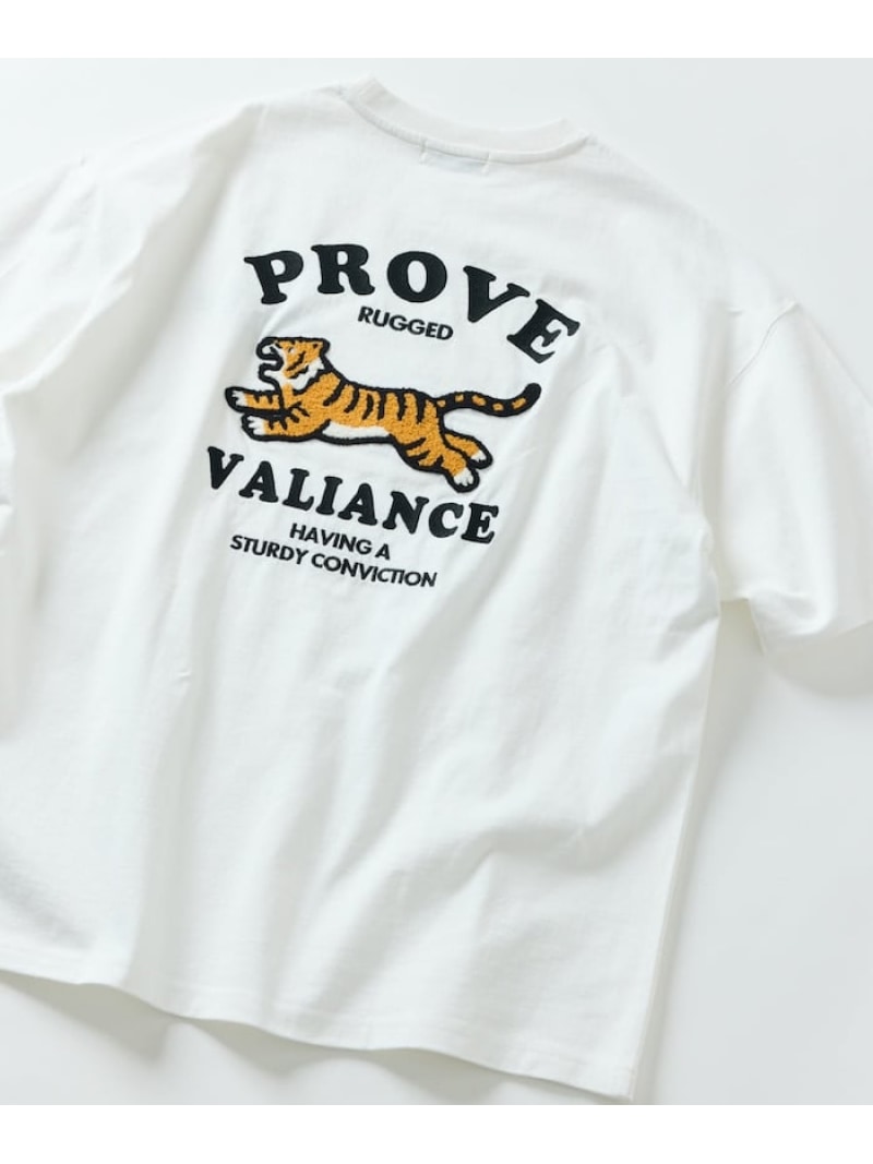 【SALE／21%OFF】FREAK'S STORE ビッグシルエット バックデザイン刺繍 クルーネック Tシャツ / TIGER 【限定展開】 25SS フリークスストア トップス カットソー・Tシャツ ホワイト ネイビー ベージュ ブラック【RBA_E】のサムネイル