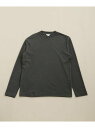 NANO universe LONG SLEEVE MOCK NECK ナノユニバース トップス カットソー・Tシャツ グレー ブラック ホワイト【送料無料】