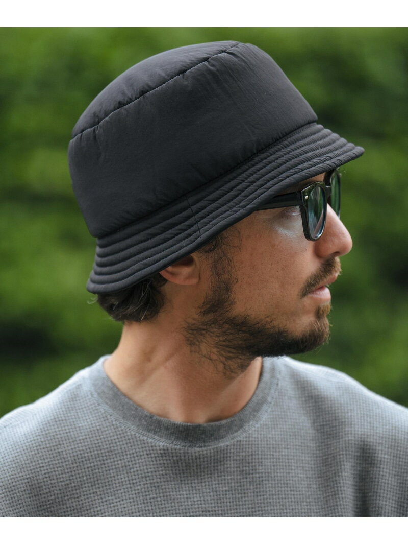 CAMBIO mko12135-Padded Bucket Hat バケットハット カンビオ 帽子 ハット ブラック カーキグリーン【送料無料】