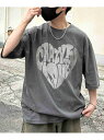 Confirm Confirm ヴィンテージライク レトロプリント アソートロックTシャツ シフォン トップス カットソー・Tシャツ ブラック ブラウン【送料無料】