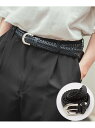 【SALE/22%OFF】improves PUレザー メッシュベルト インプローブス ファッション雑貨 ベルト ブラック ブラウン【RBA_E】