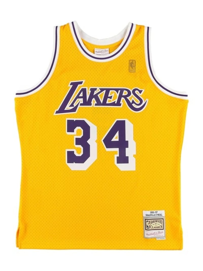 Mitchell & Ness VL[EIj[ CJ[Y z[ XCO}W[W 1996-97 LOS ANGELES LAKERS NBA SWINGMAN HOME JER [L[[GXG[ gbvX ̑̃gbvX CG[yz