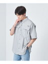 【SALE/30%OFF】UNITED ARROWS green label relaxing <Columbia>バハマ 2 半袖 シャツ ユナイテッドアローズ アウトレット トップス シャツ・ブラウス グレー ピンク グリーン【RBA_E】【送料無料】(4)