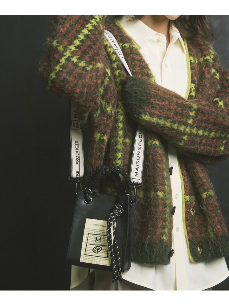 MAISON SPECIAL 【THEATRE PRODUCTS】Collaboration Shoulder Mini Tote Bag メゾンスペシャル バッグ ショルダーバッグ ブラック【先行予約】*【送料無料】