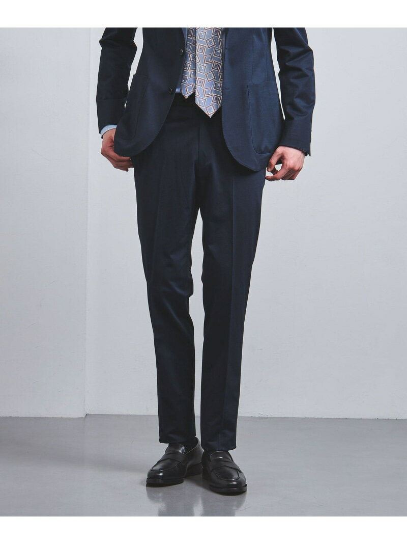 【SALE／30%OFF】UNITED ARROWS 46ゲージ ギャバジン ノープリーツ スラックス COMFORT EASY-MODEL -撥水- ユナイテッドアローズ スーツ・フォーマル スーツパンツ グレー ネイビー【RBA_E】【送料無料】