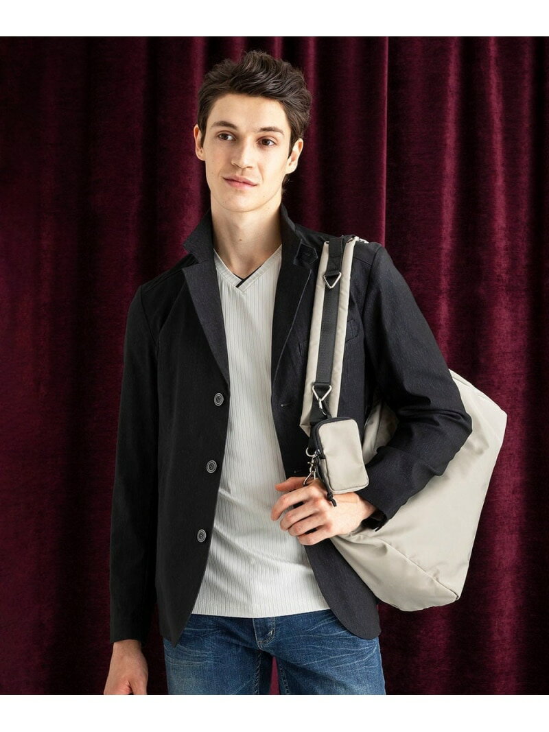 【SALE／30%OFF】MK MICHEL KLEIN homme 【ストレッチ/撥水機能】COMFUN CLOTH (コンファンクロス)/コンバーチブルジャケット ミッシェルクランオム ジャケット・アウター テーラードジャケット・ブレザー ブラック ネイビー【RBA_E】【送料無料】