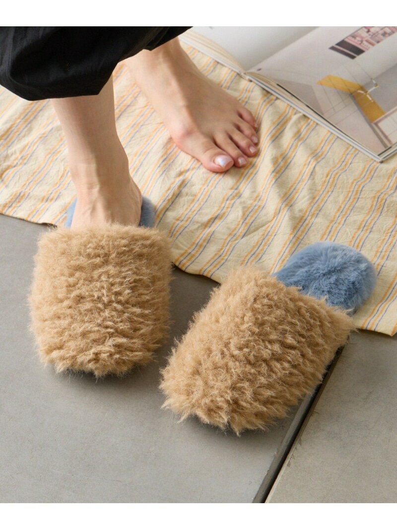 BIRTHDAY BAR ボアルームシューズ バースデイバー インテリア・生活雑貨 カーペット・ラグ・マット ブ..